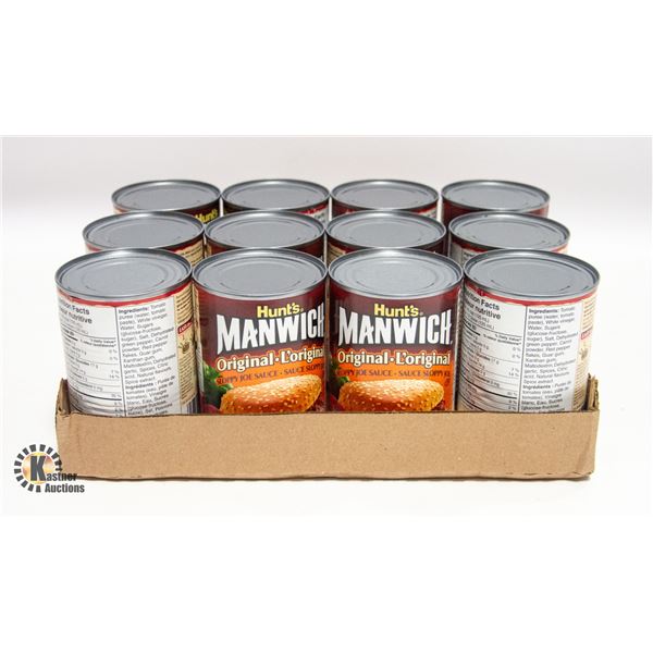 12 CANS OF HUNT'S MANWICH ORIGINAL FLAVOUR