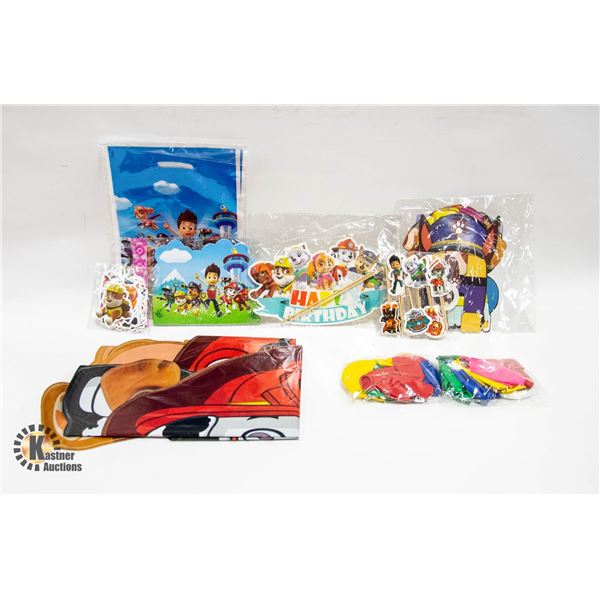 NEW 120PCS PAW PATROL BIRTHDAY DECOR ATION SET