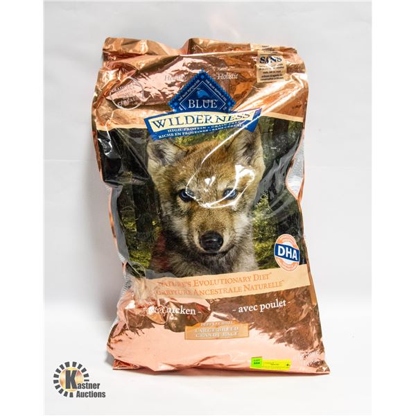 BAG OF BLUE WILDERNESS LARGE BREED PUPPY DRY FOOD