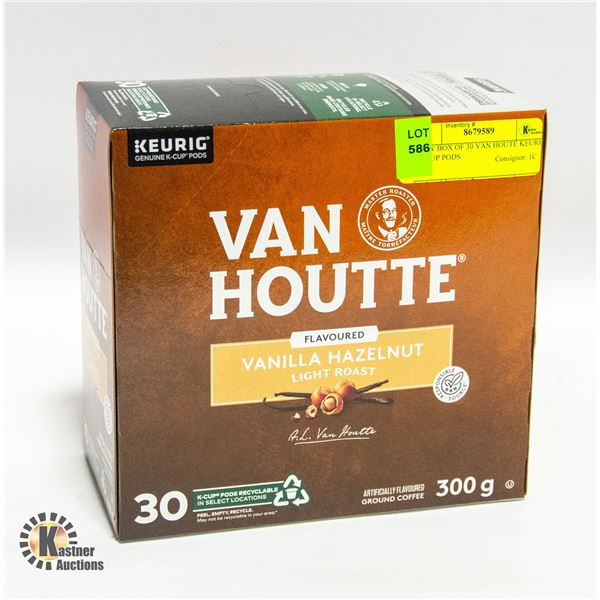 NEW BOX OF 30 VAN HOUTE KEURIG K CUP PODS