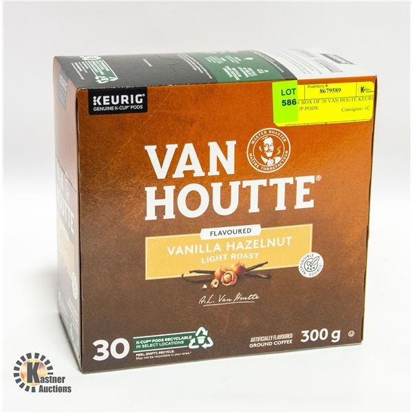 NEW BOX OF 30 VAN HOUTE KEURIG K CUP PODS