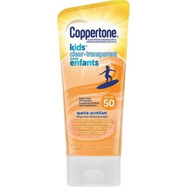 NEW 2 BOTTLES OF COPPERTONE CLEAR ORANGE SUNSCREEN