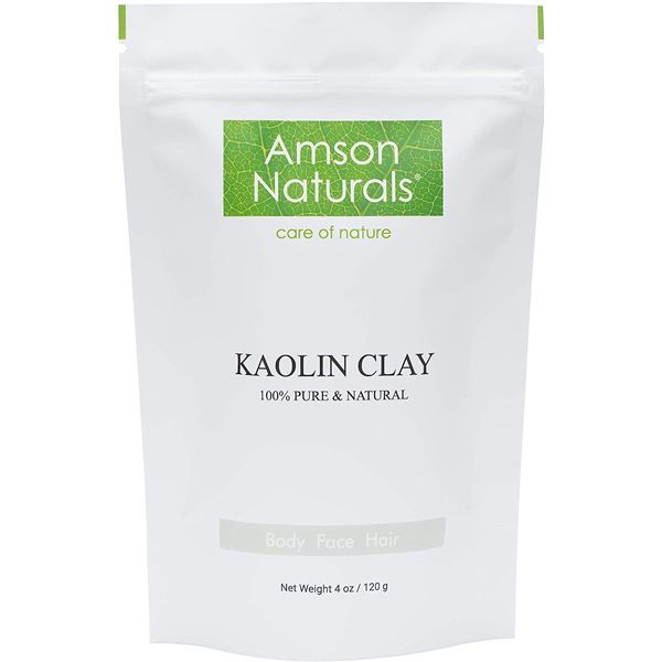 NEW 2 PACK OF AMSON NATURALS KAOLIN CLAY 120G