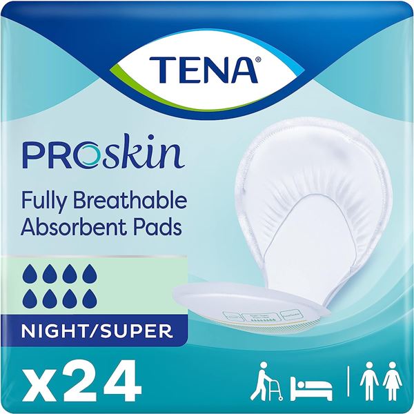 NEW TENA PROSKIN FULLY BREATHABLE ABSORBENT PADS