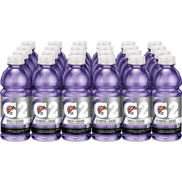 NEW CASE OF 24 GATORADE GRAPE G2 SERIES