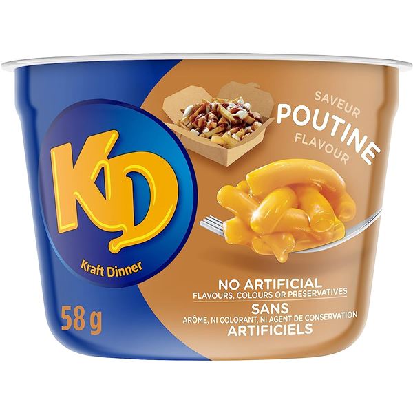 NEW CASE OF 10 KRAFT DINNER MAC & CHEESE POUTINE