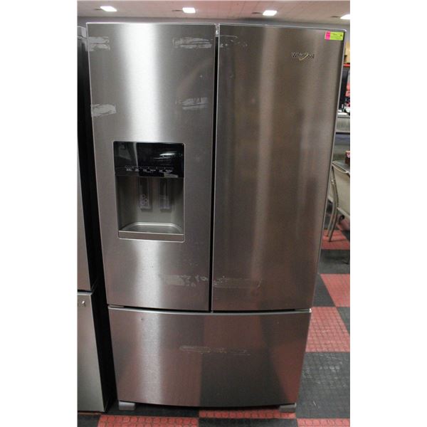 WHIRLPOOL STAINLESS STEEL FRENCH DOOR REFRIGERATOR