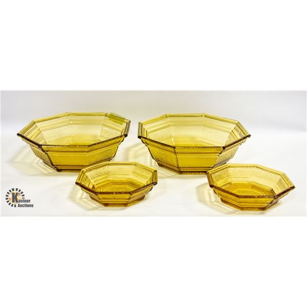 ANCHOR HOCKING CHIP DIP SERVING BOWLS