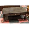 Image 1 : 2 TIER COFFEE TABLE 48" X 28" X 20"