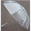 Image 2 : NEW PAIR OF 46" CLEAR WEDDING UMBRELLAS