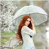 Image 1 : NEW PAIR OF 46" CLEAR WEDDING UMBRELLAS