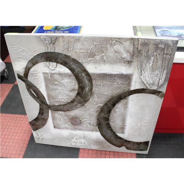 39" X 39" ART WALL HANGING