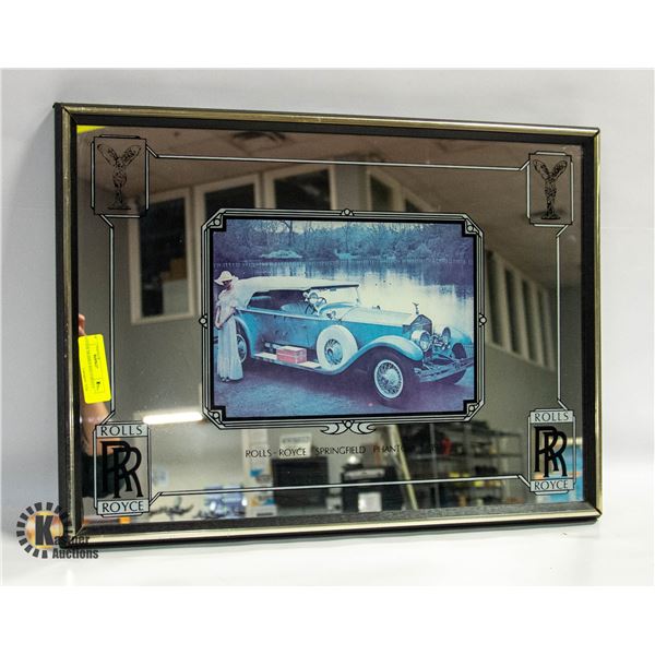 VINTAGE FRAMED ROLLS ROYCE