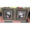 2 FRAMED FLORAL PICTURES 27.75" X 32"