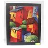 Image 1 : PAINTING BY MIGUEL FRETIAS CITY SCENE 20" X 24"