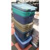 Image 1 : LARGE ASSORTMENT OF RUBBERMAID AND STERELITE TOTES