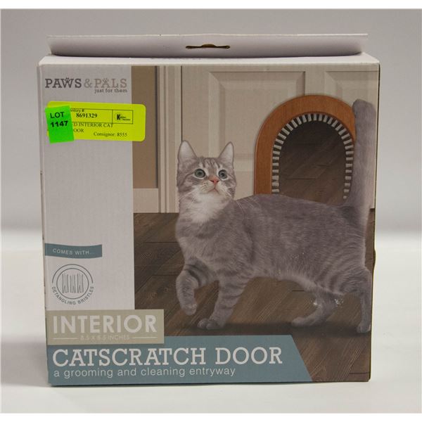 NEW SEALED INTERIOR CAT SCRATCH DOOR