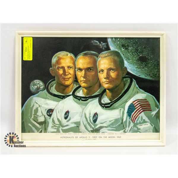 VINTAGE FRAMED 1969 ASTRONAUTS