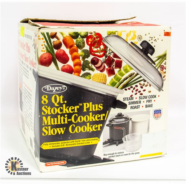 DAZEY 8 QT STOCKER PLUS MULTI-COOKER