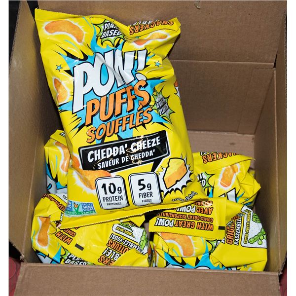 5 BAGS POW! PUFFS CHED CHEESE 10G PROTEIN