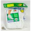 Image 1 : ANKLE SOCKS WHITE 12-16 SIZE 6-PACK