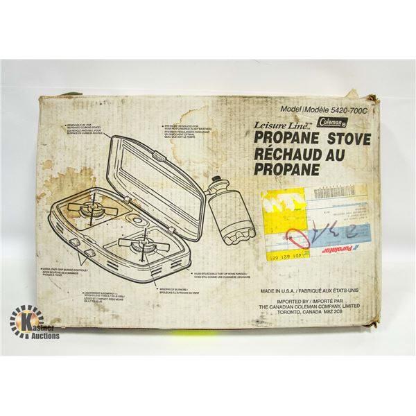 2 BURNER COLEMAN PROPANE STOVE MODEL 5420-700C