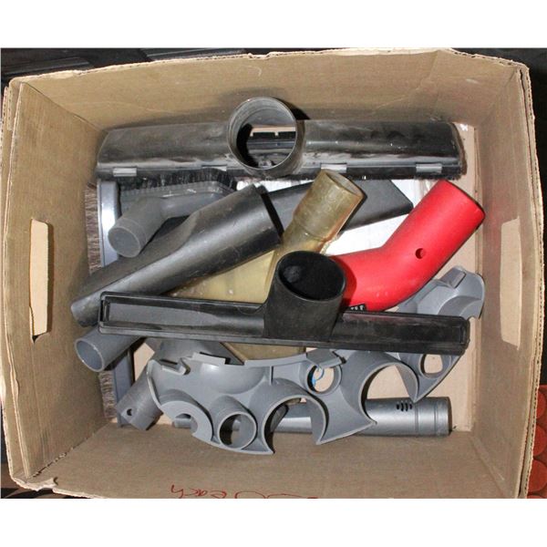 BOX FULL OF SHOP VAC ATTACHMENTS