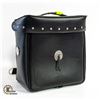 Image 1 : BLACK LEATHER MOTOR BIKE SADDLE BAG