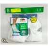 Image 1 : ANKLE SOCKS WHITE 6-12 SIZE 6-PACK