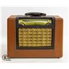 VINTAGE GENERAL ELECTRIC BROWN CASE RADIO