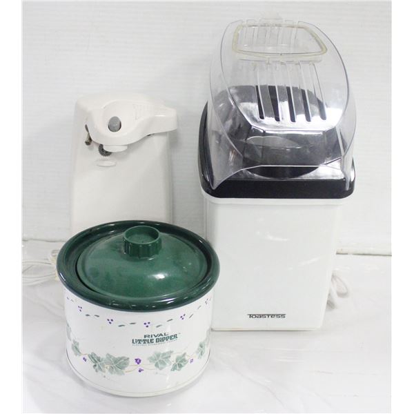 POPCORN AIR POPPER WITH SAUCE POT AND