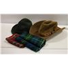 Image 1 : VINTAGE HATS AND SCOTTISH FABRIC