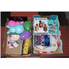 Image 1 : 2 FLATS OF NEW ITEMS, JEWELRY, BOOKS, CONTAINERS,