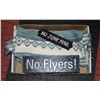 Image 1 : METAL "NO JUNK MAIL" / "NO FLYERS" SIGNS SOLD WITH