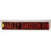 Image 1 : HEAVY HARLEY DAVIDSON ROAD SIGN