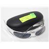 PAIR OF GATORZ SUNGLASSES IN CASE- CLEAR GREY