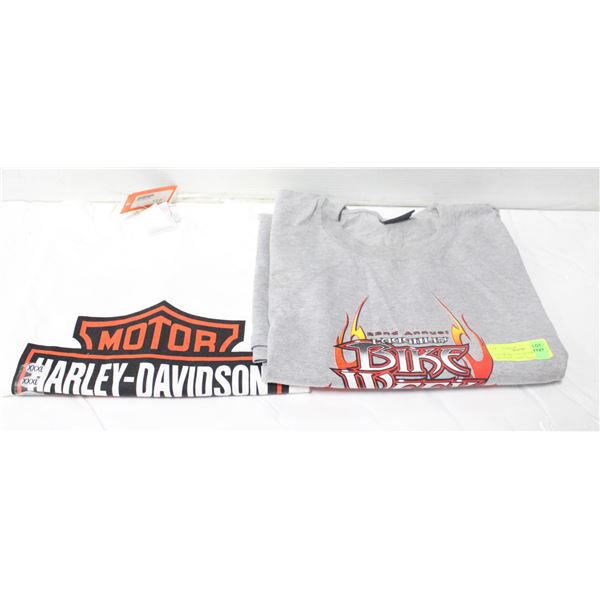 LOT OF TWO COLLECTORS HARLEY DAVIDSON T SHIRTS