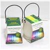 2 COLOR CHANGING LED CITRONELLA CANDLES