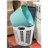 Image 1 : 2 LAUNDRY BASKETS SOLD WITH HEAVY DUTY SHOE MAT