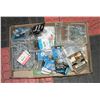 Image 1 : FLAT OF MISC SCREWS AND SHOP SUPPLIES AND NAILS