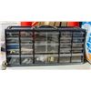 Image 1 : 23 COMPARTMENT GARGE MISC ORGANIZER WITH CONTENTS