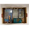 FLAT OF 3 DRILL BIT AND DRIVER SETS INCLUDING