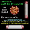 Image 1 : Shotgun Lincoln 1c roll, 1981-d 50 pcs Bank Wrapper.