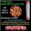 Image 1 : Shotgun Lincoln 1c roll, 1981-d 50 pcs Nathan's Wrapper.