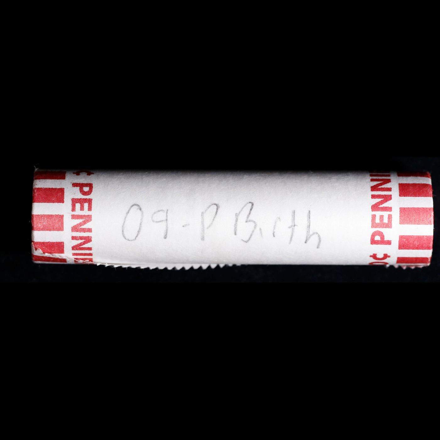 Shotgun Lincoln 1c roll, 2009-p Birth 50 pcs Bank Wrapper.