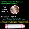 Image 1 : Shotgun Lincoln 1c roll, 2009-d Formative Years 50 pcs Bank Wrapper.