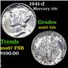 Image 1 : 1941-d Mercury Dime 10c Grades GEM++ FSB