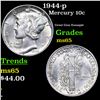 Image 1 : 1944-p Mercury Dime 10c Grades GEM Unc