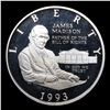 Image 2 : Proof 1993-s Silver Madison Bill Of Rights Modern Commem Half Dollar 50c Grades GEM++ Proof Deep Cam