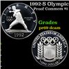 Image 1 : Proof 1992-S Olympic Modern Commem Dollar $1 Grades GEM++ Proof Deep Cameo